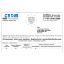 CERTIFICATION CE - ENTREVOUS